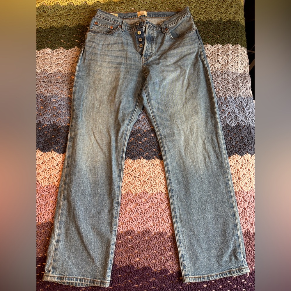 Levi's Light Blue 501 Curve Jeans W 31 L 30